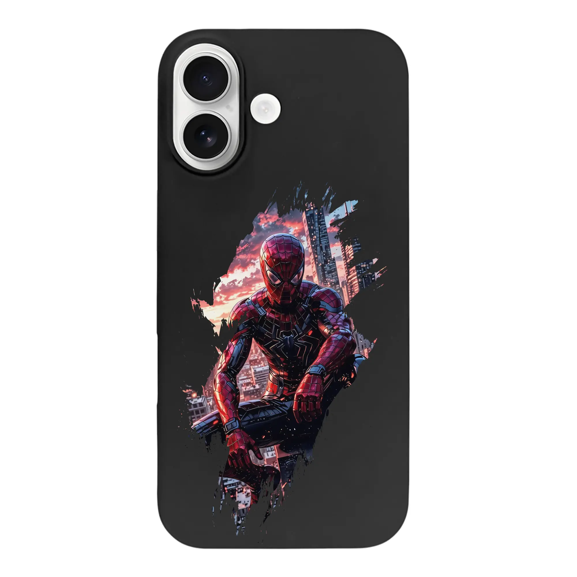アベンジャーズ (Avenjāzu) グッズ スパイダーマン（Spider-Man） - iPhone 17 シリーズ シリコンケース 薄型 耐衝撃 指紋防止 ソフトタッチカバー 精密フィット 傷防止 保護ケース iPhone 17/17 Air/17 Pro/17 Pro Max 対応